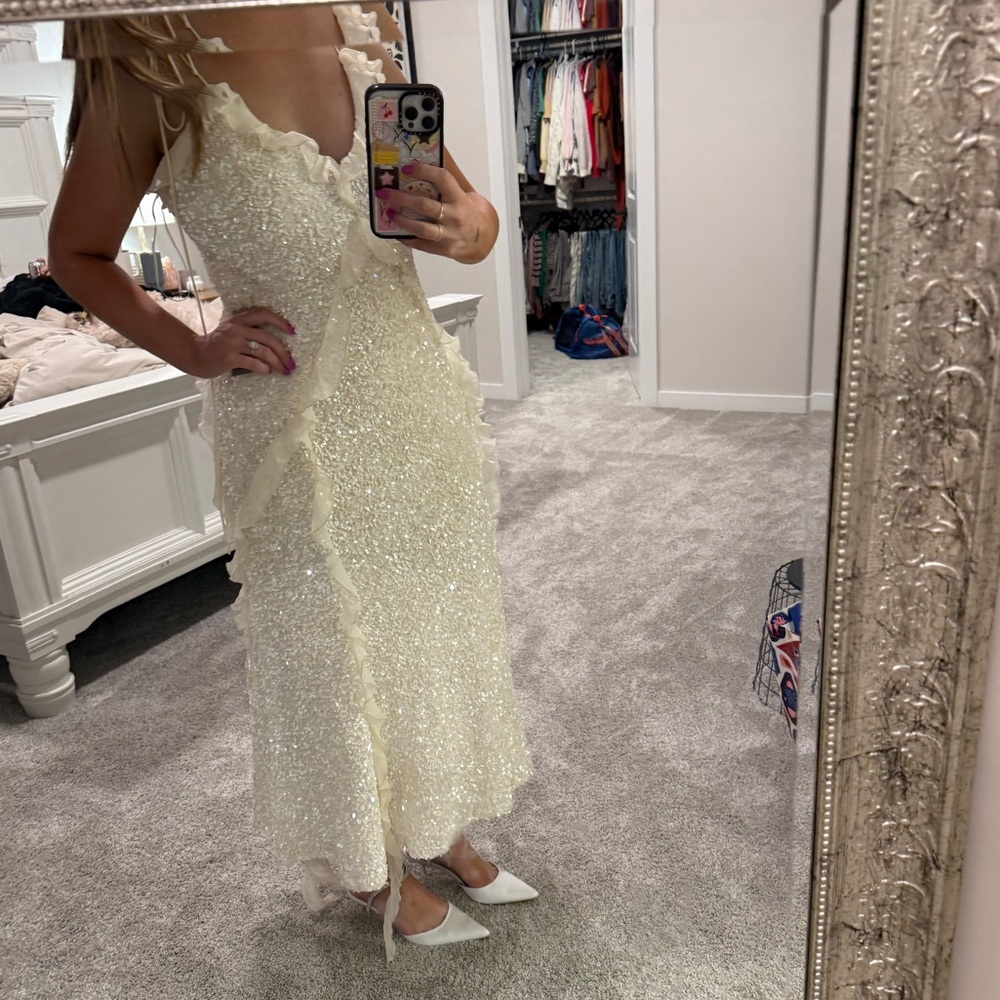 Bardot Marsella Ruffle Sequin Dress